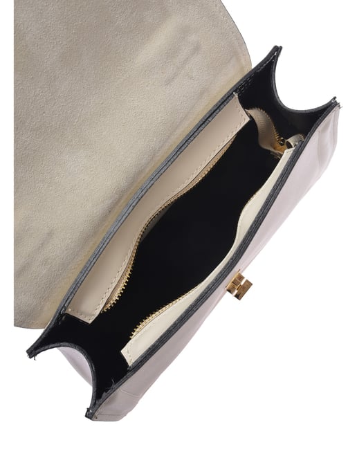 Luisa Vannini Beige Bolso de cuero - Image 4