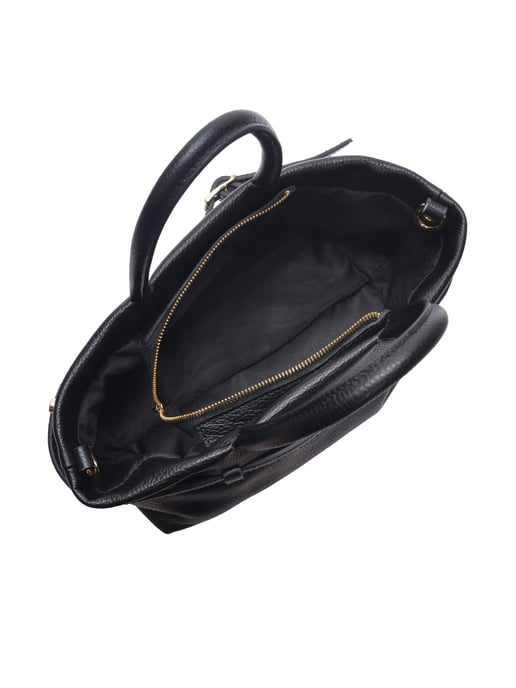 Luisa Vannini Negro Bolso de cuero - Image 4