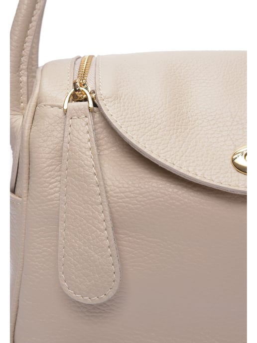 Luisa Vannini Beige Bolso de cuero - Image 3
