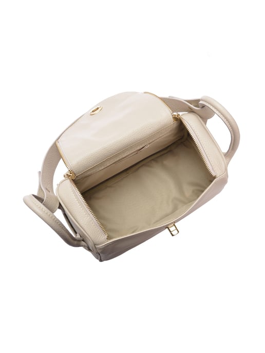Luisa Vannini Beige Bolso de cuero - Image 4