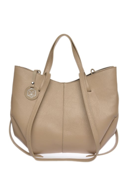 Luisa Vannini Beige Bolso de cuero - Image 1