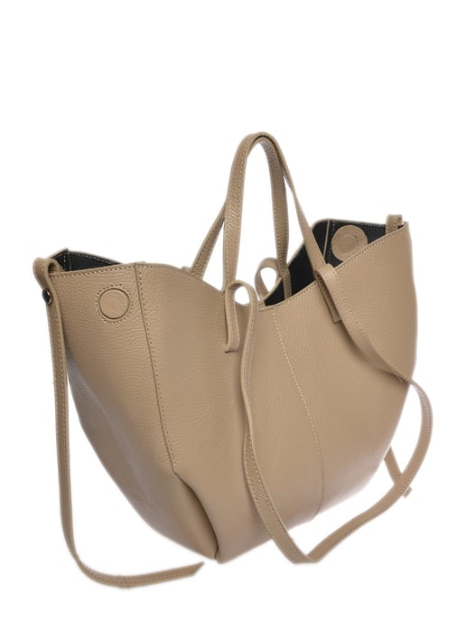 Luisa Vannini Beige Bolso de cuero - Image 2