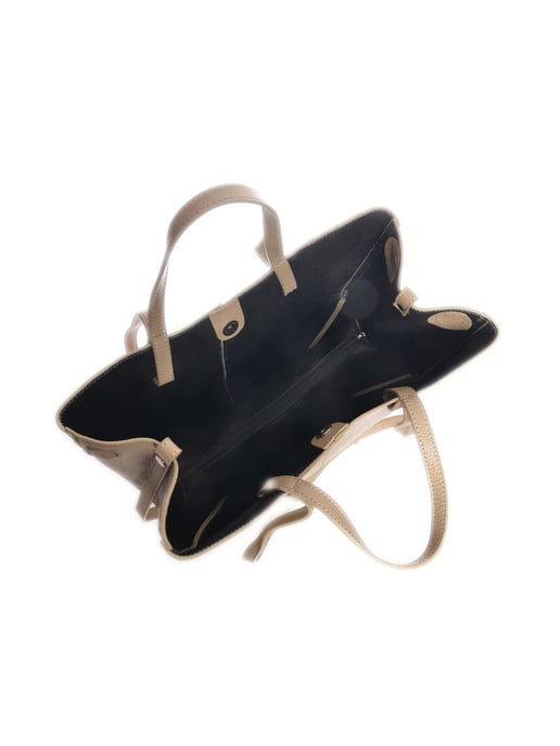 Luisa Vannini Beige Bolso de cuero - Image 4