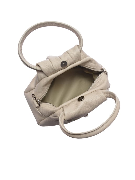Luisa Vannini Beige Bolso de cuero - Image 4