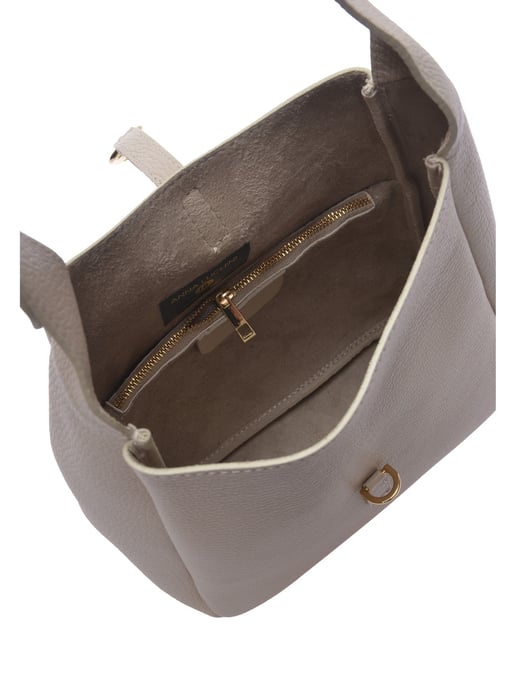 Anna Luchini Beige Bolso de cuero - Image 4