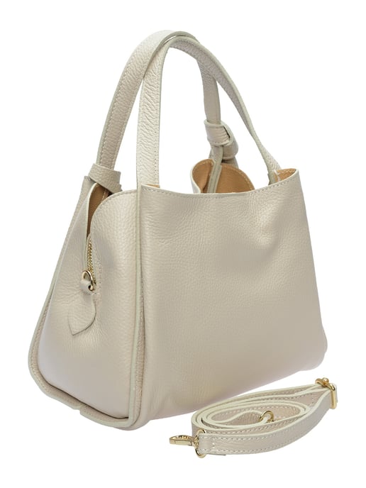 Anna Luchini Beige Bolso de cuero - Image 2