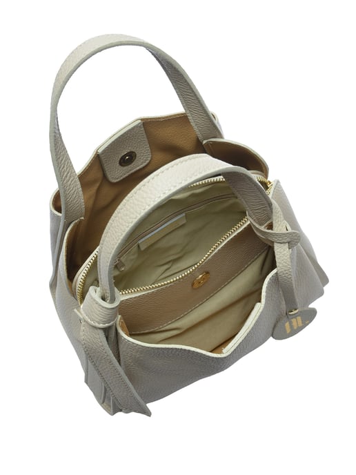 Anna Luchini Beige Bolso de cuero - Image 4