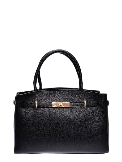 Isabella Rhea Negro Bolso de cuero - Image 1