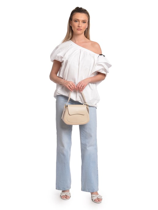 Isabella Rhea Beige Bolso de cuero - Image 5