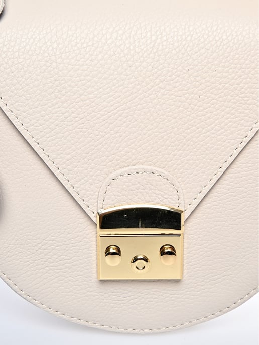 Roberta M Beige Bolso de cuero - Image 3