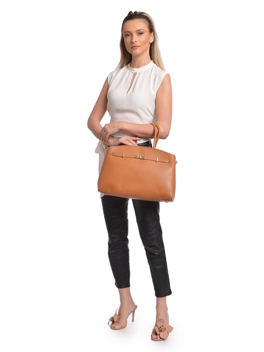Anna Luchini Brown Bolso de cuero - Image 5