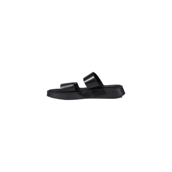 Sandalias Planas de Cuero Negras de Calvin Klein Jeans - Image 3