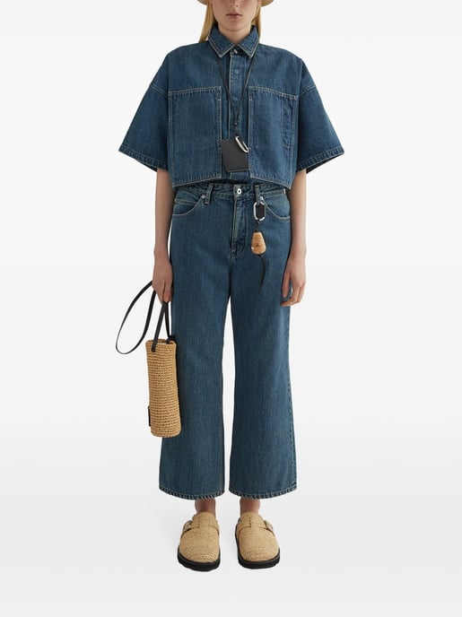 Jeans de pierna ancha de mezclilla - Image 2