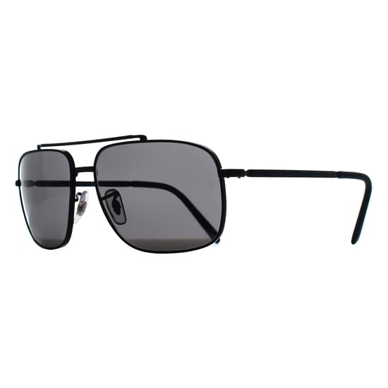 Ray-Ban Rectangle Unisex Negro Pulido Gris Oscuro RB3796 - Image 2