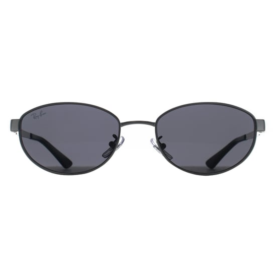 Ray-Ban Oval Womens Plata Pulida Gris Oscuro RB3774D - Image 1