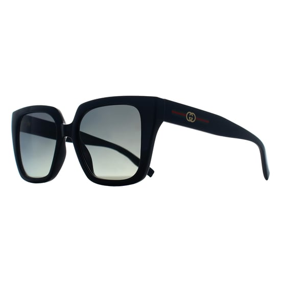 Gucci Square Womens Negro Gris Polarizado GG2102S - Image 2