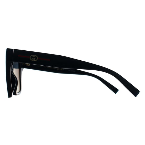 Gucci Square Womens Negro Gris Polarizado GG2102S - Image 3