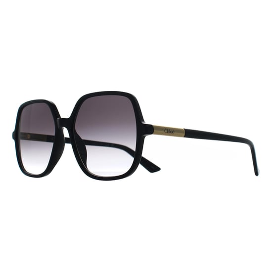 Chloe Cuadrado Womens Negro Gris Gradiente CH0362S - Image 2