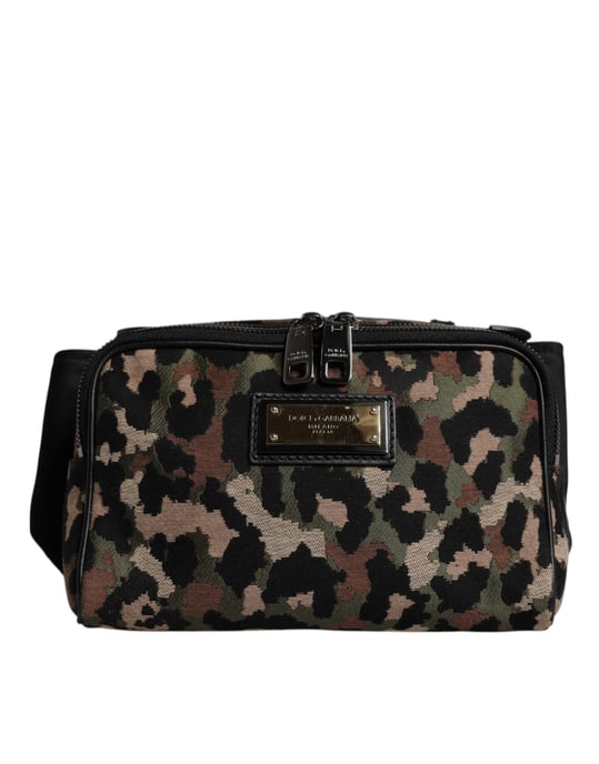 Bolso de Cintura Fanny Pack con Logo DG de Leopardo Multicolor de Dolce & Gabbana - Image 2