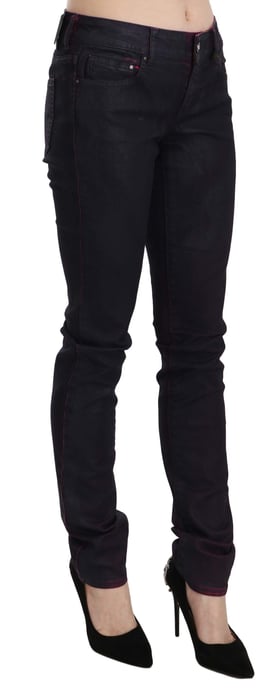 Jeans Skinny Navy Coated Cavalli - Image 2