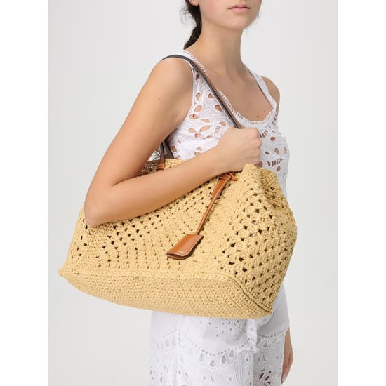 Bolso de Mano de Cuero Beige Ermanno Scervino - Image 2