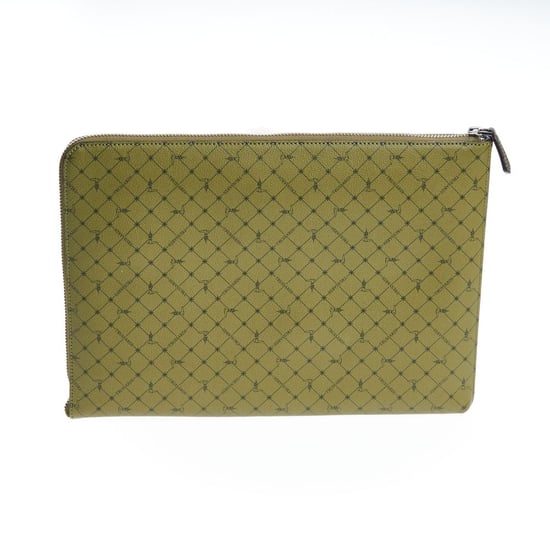 Clutch para hombres de cuero verde Trussardi - Image 3