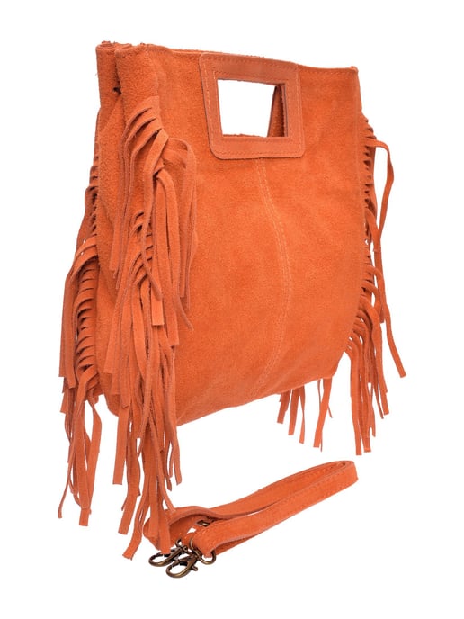 Anna Luchini Naranja Bolso de cuero - Image 2