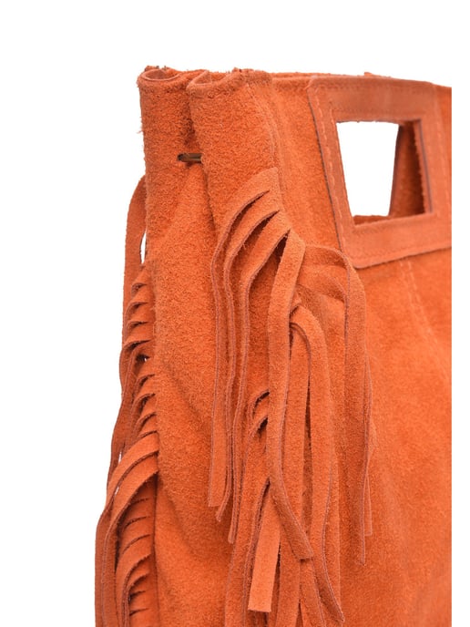 Anna Luchini Naranja Bolso de cuero - Image 3