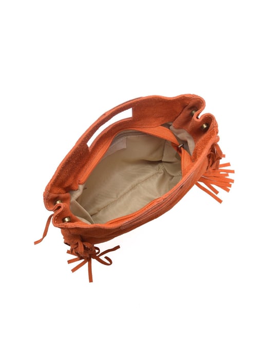 Anna Luchini Naranja Bolso de cuero - Image 4