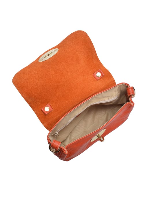 Roberta M Naranja Bolso de cuero - Image 4