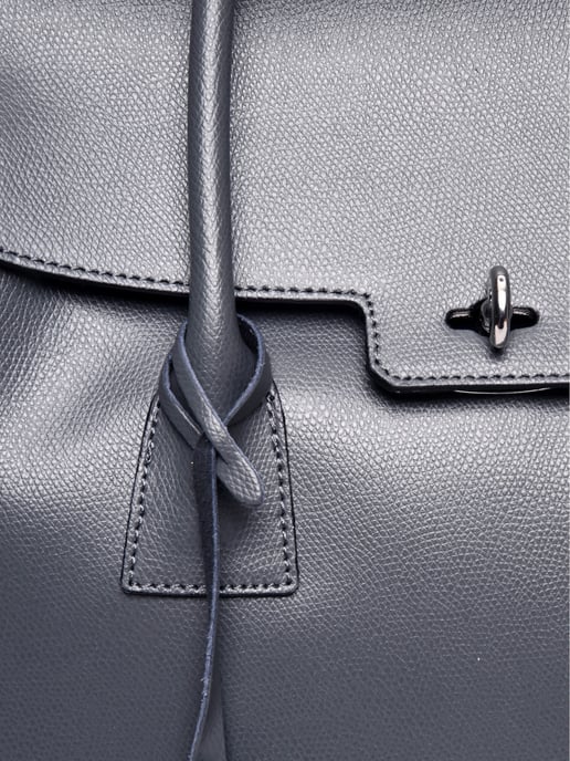 Luisa Vannini Grey Bolso de cuero - Image 3