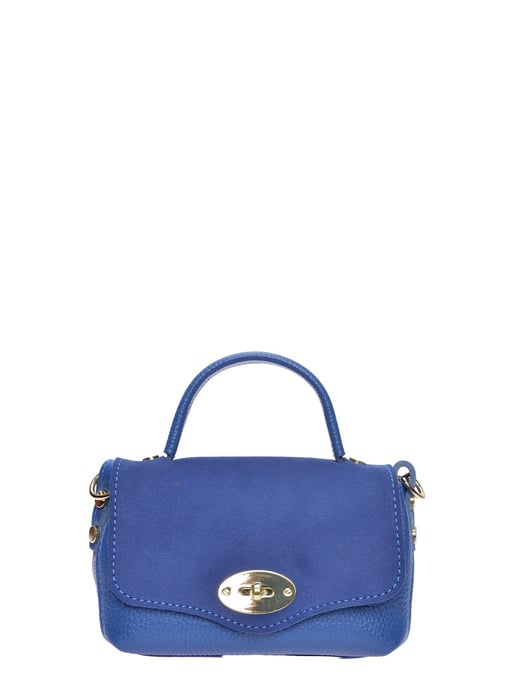 Roberta M Azul Bolso de cuero - Image 1