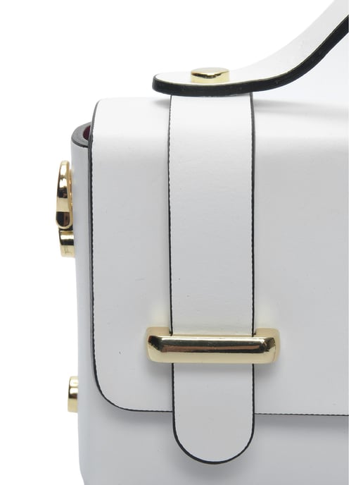Isabella Rhea Blanco Bolso de cuero - Image 3