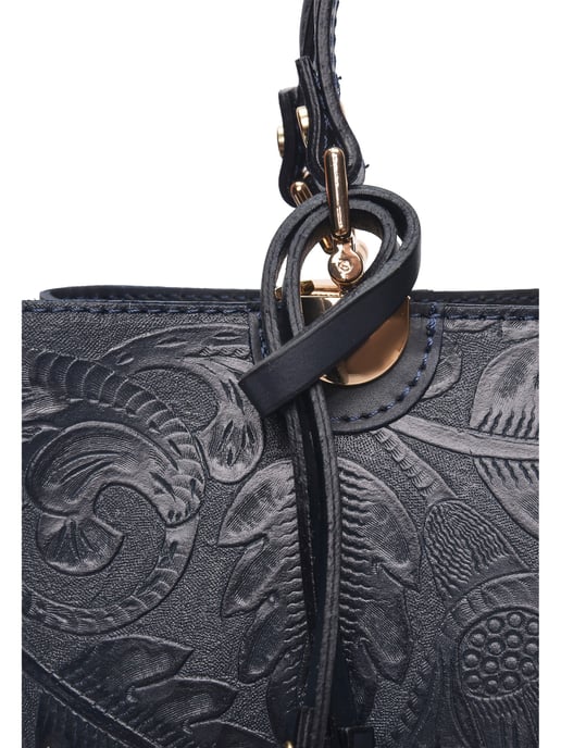 Anna Luchini Azul Bolso de cuero - Image 3
