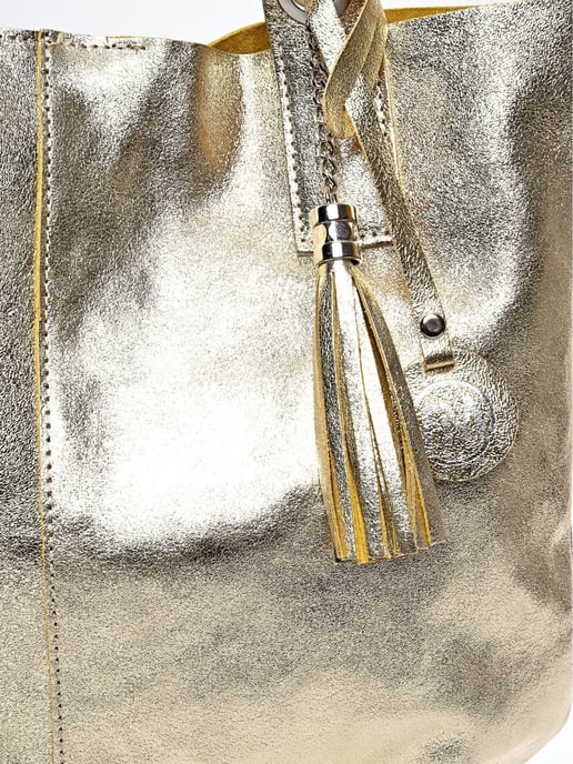 Roberta M Oro Bolso de cuero - Image 3