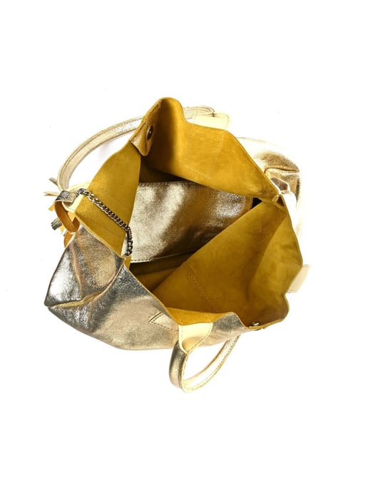 Roberta M Oro Bolso de cuero - Image 4