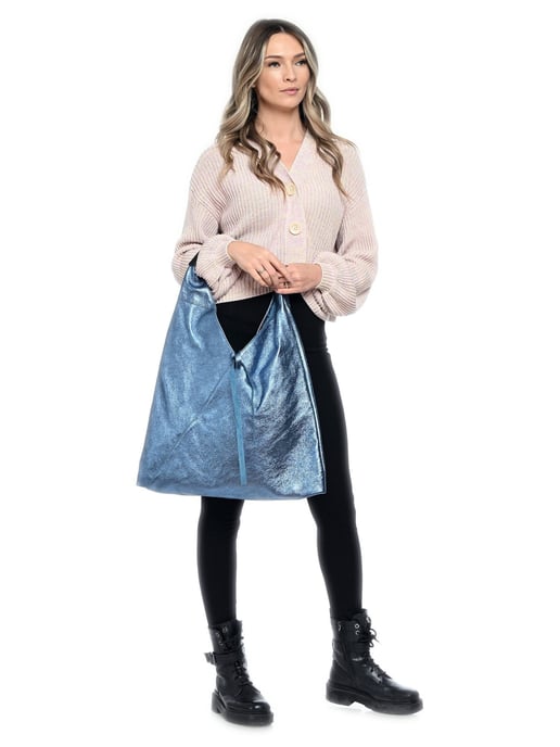 Isabella Rhea Azul Bolso de cuero - Image 5