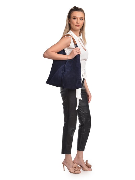 Anna Luchini Azul   Bolso de cuero - Image 5
