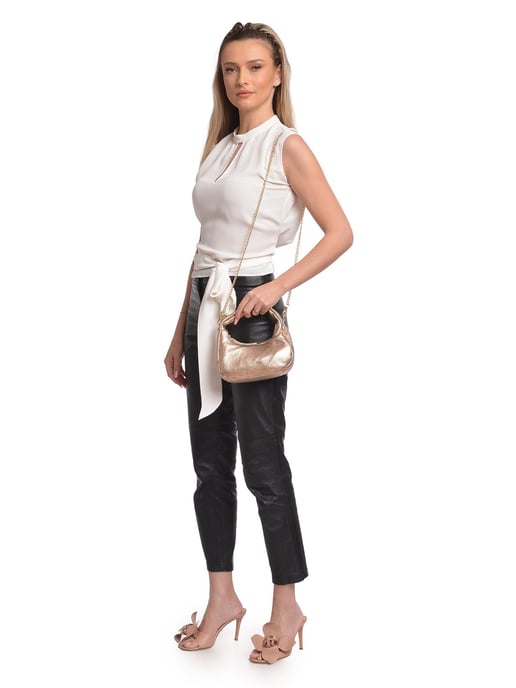 Anna Luchini Bronce Bolso de cuero - Image 5