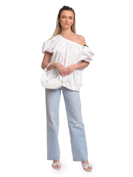 Isabella Rhea Blanco Bolso de cuero - Image 5