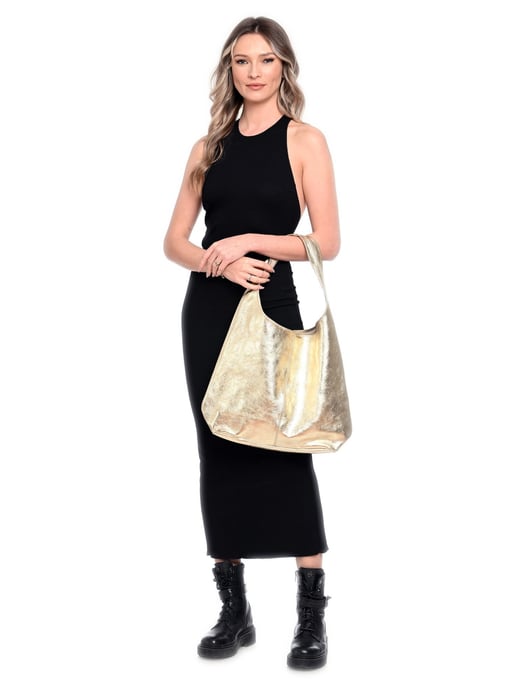 Luisa Vannini Oro Bolso de cuero - Image 4