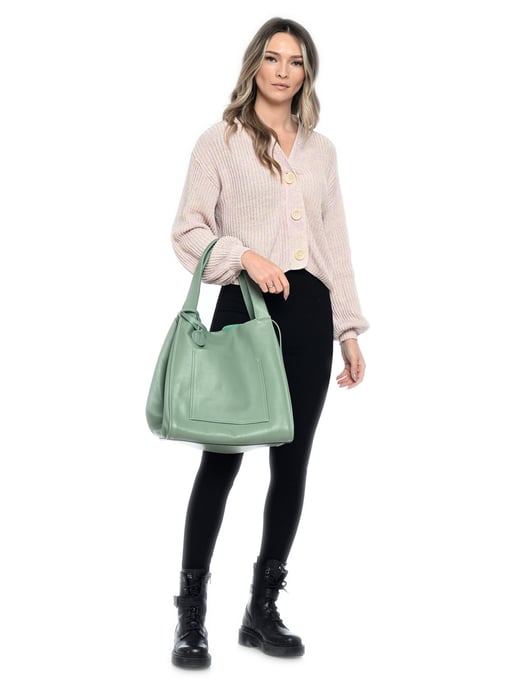 Isabella Rhea Verde Bolso de cuero - Image 5