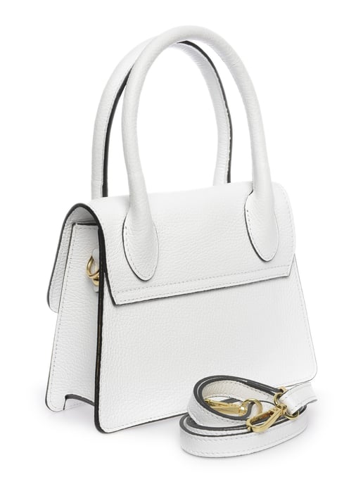 Luisa Vannini Blanco Bolso de cuero - Image 2
