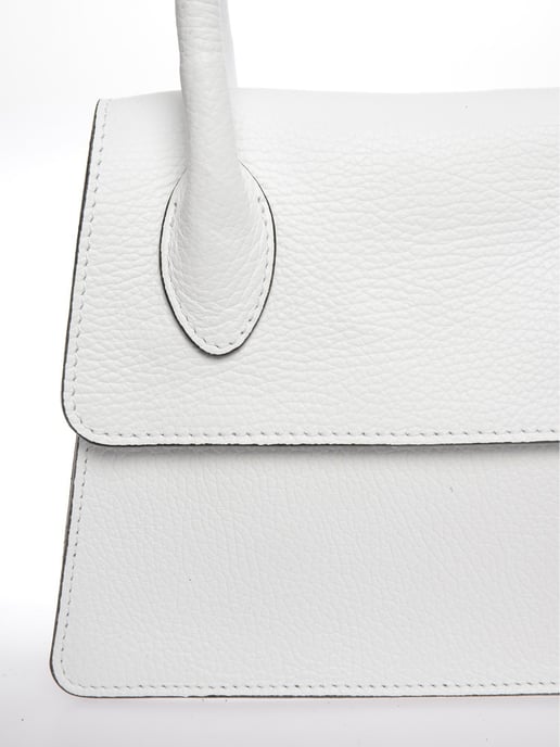 Luisa Vannini Blanco Bolso de cuero - Image 3