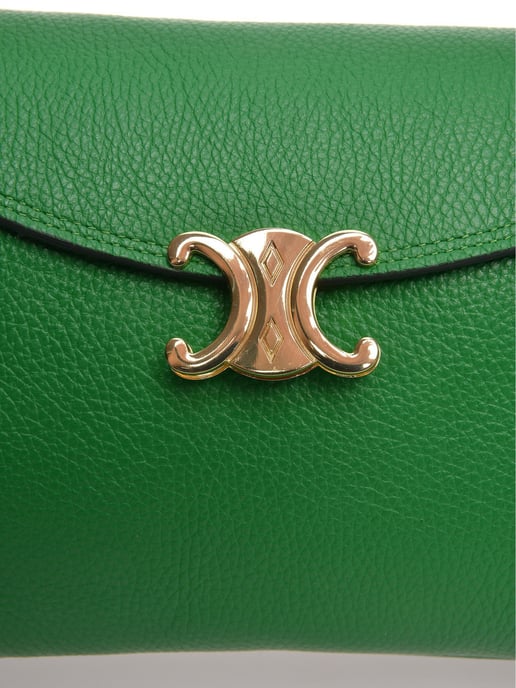 Anna Luchini Verde Bolso de cuero - Image 3