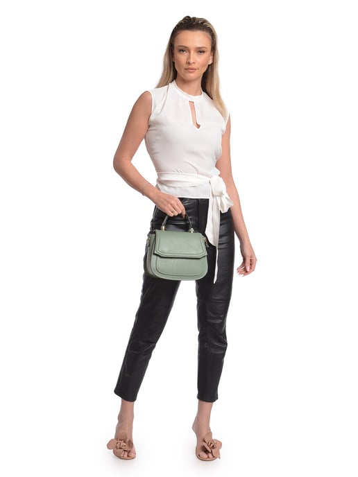 Isabella Rhea Verde Bolso de cuero - Image 5