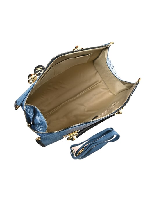 Isabella Rhea Azul Bolso de cuero - Image 4