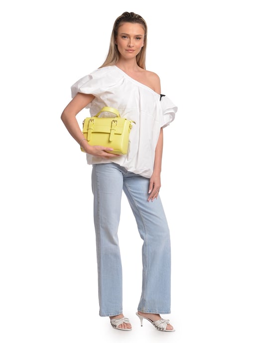 Anna Luchini Bicolor Bolso de cuero - Image 5