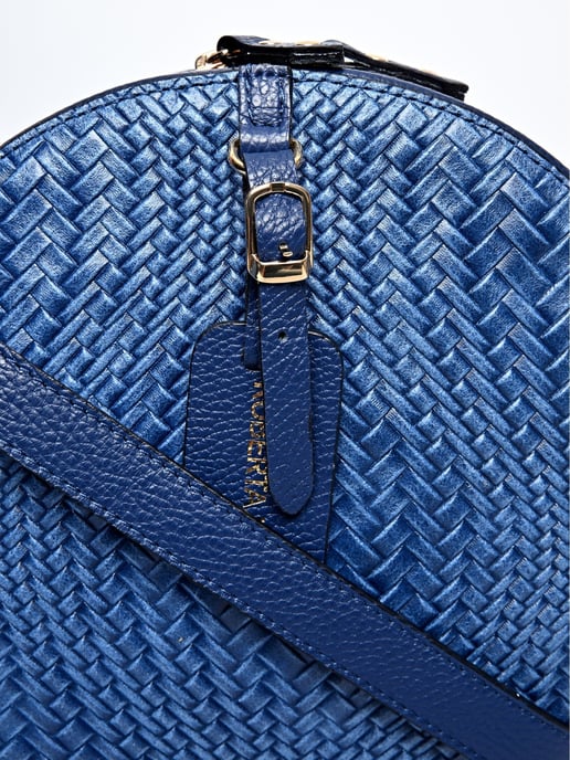 Roberta M Azul Bolso de cuero - Image 3