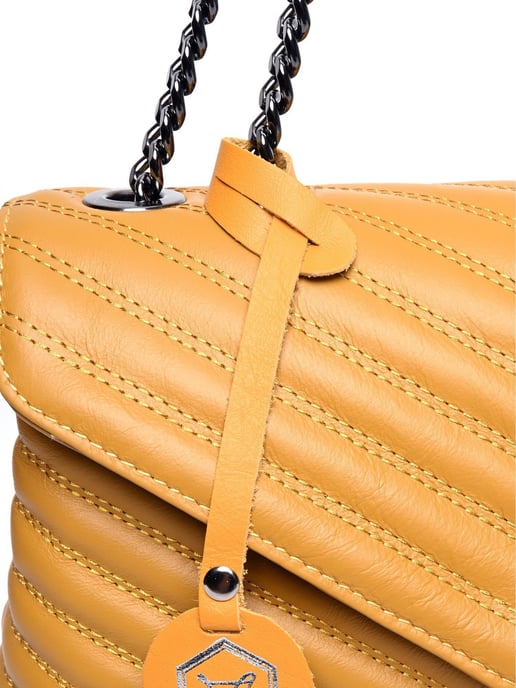 Luisa Vannini Mostaza Bolso de cuero - Image 3